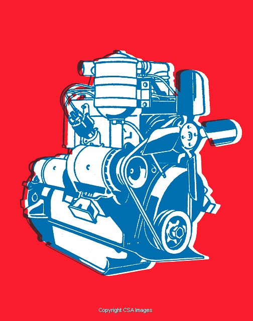 Engine art prints
